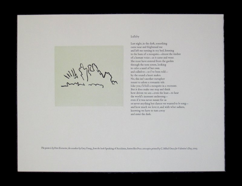 Peter Everwine, Lullaby